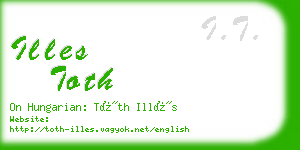 illes toth business card
